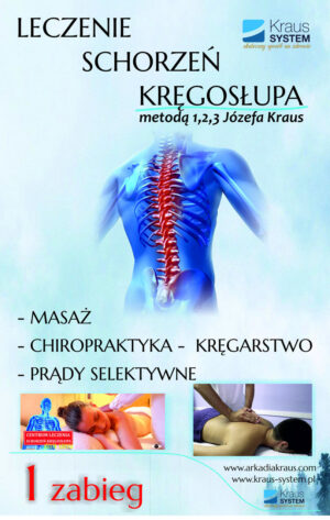 Kręgarstwo (Chiropraktyka) 1 zabieg Kraus SYSTEM
